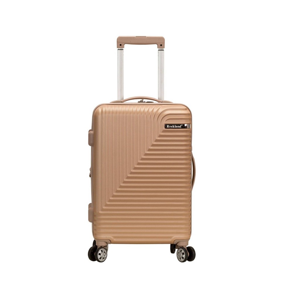 Photos - Travel Accessory Rockland Star Trail Hardside Spinner Carry On Suitcase - Champagne 