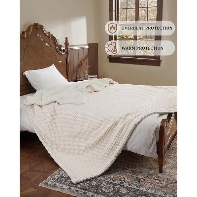 TackView Wireless Heated Blanket,LCD Controller, 6 Heat Settings , Auto Off, UL&ETL Certified