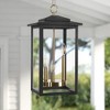 LamQee Large Outdoor Pendant Lights Fixture 3-Lights Modern Outdoor Ceiling Hanging Lights Chandeliers with Glass Shade - 2 of 4