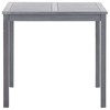 Dining Table Grey Solid Acacia wood 31.5x31.5x29.1in Durable - 3 of 4