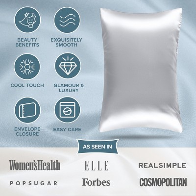 Standard Silver Mulberry Silk Hypoallergenic Pillowcase