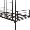 NicBex Twin Over Twin Heavy Duty Bunk Bed with Metal Guardrail&Ladder,Space-Saving Bunk Beds for Bedroom,250lbs Max(Upper),350lbsMax(Lower) - 4 of 4