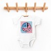 The Juniper Shop SmileyWorld Patriotic Checkered Lightning Baby Short Sleeve Bodysuit - 2 of 4