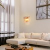 LNC Engaveric 14-in W 2-Lights Polished Gold Modern/Contemporary  Wall Lights - 4 of 4
