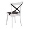 2 Pieces Set Dining Side Chair Rustic Modern Farmhouse Design Retro Design With Metal x Design - 3 of 4