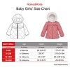 Rokka&Rolla Infant Toddler Girls' Puffer Jacket Baby Fleece Lined Winter Coat - 2 of 4