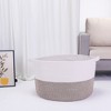 REGALWOVEN Woven Shelf Closet Storage Basket for Blankets Clothes Shoes with Handles - 4 of 4