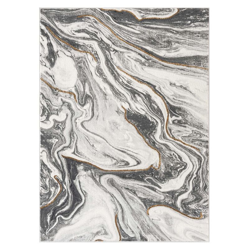 Marble Abstract Pattern Area Rug, 3 of 12