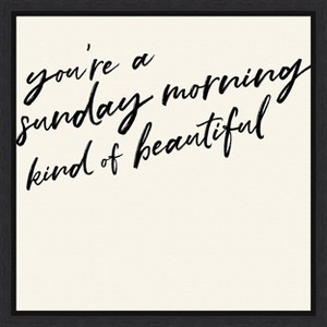 Amanti Art Beauty I by Anna Hambly Canvas Wall Art Print Framed 16 x 16-in. - 1 of 4