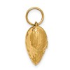 Black Bow Jewelry 14k Yellow Gold Hollow Faceted Puffed Heart Charm or Pendant, 18mm - 2 of 4