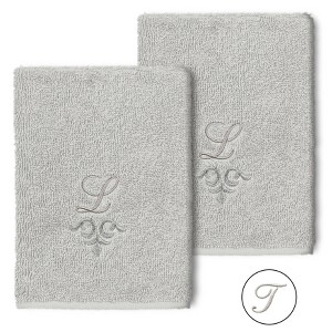 Set of 2 Monogrammed Towels  - Linum Home Textiles - 1 of 3