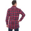 Alexander Del Rossa Mens Flannel Shirt, Long Sleeve Cotton Top - 2 of 3