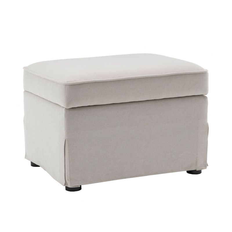 24" Wide Rectangle Storage Ottoman - WOVENBYRD, 3 of 11