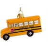 Kurt Adler Noble Gems Glass Ornament for Christmas Tree, School Bus - 2 of 4
