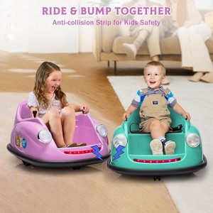 12V Kids Electric Bumper Car with 2.4G Remote Control, 360° Spinning, Music & LED Lights, Safety Bumper for Ages 2-5 Years - 1 of 4