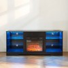 PAGED Fireplace TV Stand Classic Entertainment Console with LED Lights and Outlet, TV Console for Living Room - 4 of 4