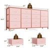 Homhougo TV Stand for TVs up to 75" Pink - 2 of 4