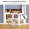 Freestanding Dog Gates,Foldable Dog Fence Indoor Puppy Gate for Stairs,Doorways,Stop Over Fence - 3 of 4