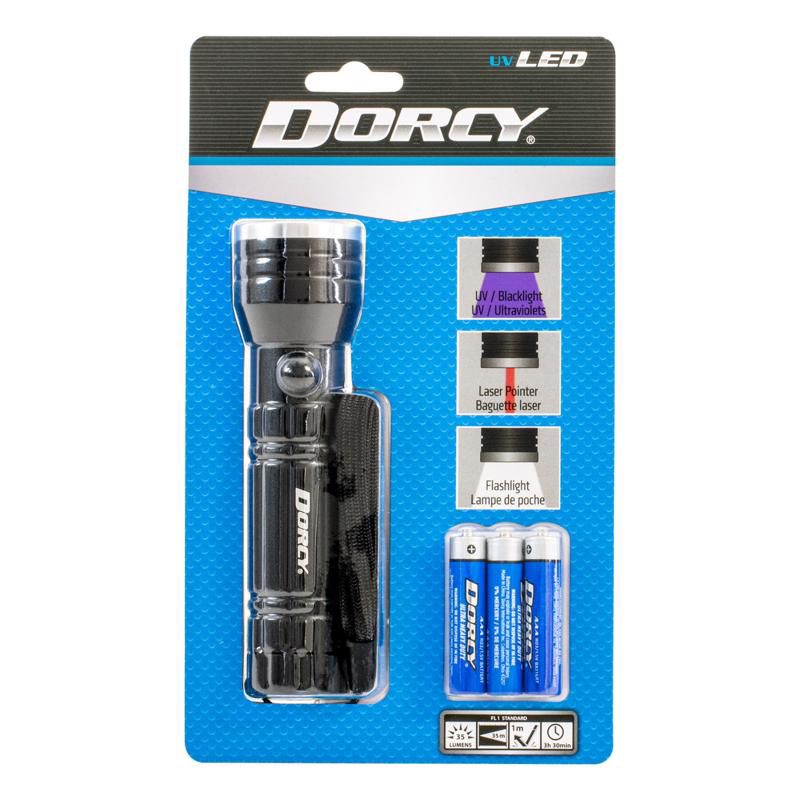 Dorcy Active Series 35 lm Black LED Cell Flashlight AAA Battery, 1 of 2