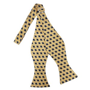 Men's Geometric Printed Design 2.75" x 4.75" Adjustable 16" - 21" Self-Tie Bow Tie - 1 of 4
