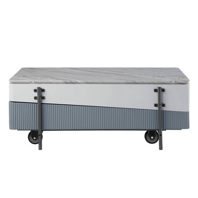 Acme Furniture Wilkins Coffee Table White/Gray Finish