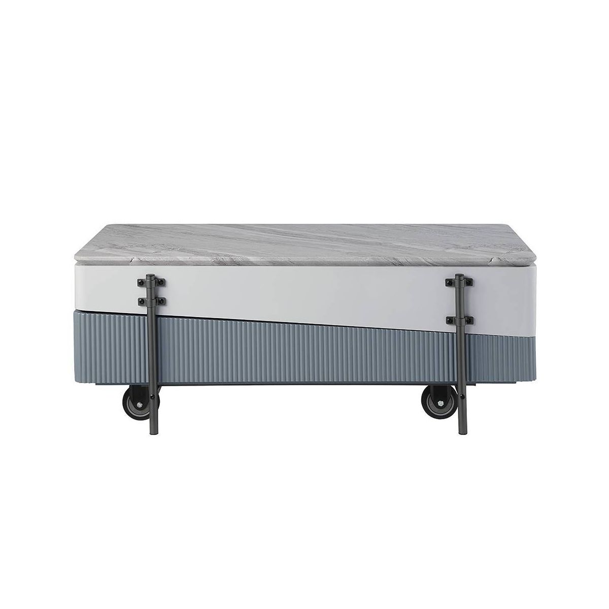 Acme Furniture Wilkins Coffee Table White/Gray Finish