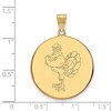 Black Bow Jewelry 10k Yellow Gold Virginia Tech Hokies NCAA Extra Large Pendant - 2 of 3