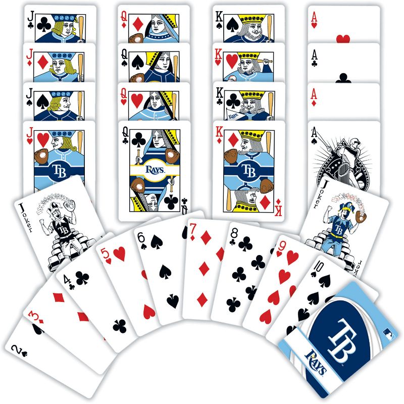 MasterPieces Officially Licensed MLB Tampa Bay Rays Playing Cards - 54 Card Deck for Adults, 3 of 6