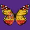 Women's Design By Humans Butterfly Flag Of Spain By GiftsIdeas Racerback Tank Top - 2 of 2