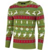 Clearlove Men's Christmas Sweater Long Sleeve Knit Pullover Holiday Print Crewneck Festive Ugly Xmas Party Sweatshirt - 4 of 4