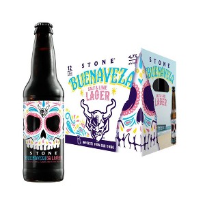 Stone Buenaveza Salt & Lime Lager Beer - 12pk/12 fl oz Bottles - 1 of 4