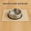 LunaLulinlk 2-Count Polyester Solid Print Non-Slip 15" x 15" Drying Mats - 2 of 4
