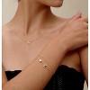 Dainty Initial Heart Gold Bracelets for Women Trendy, 14K Real Gold Letter Charm Bracelet Jewelry - 4 of 4