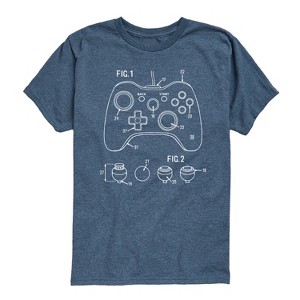 Boys' - Instant Message - Game Controller Rendering Short Sleeve Graphic T-Shirt - 1 of 4