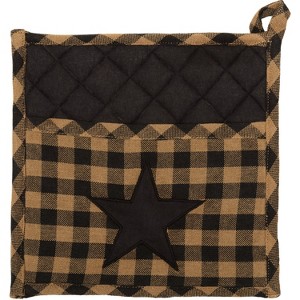 Black Star Pot Holder 8x8 - 1 of 4