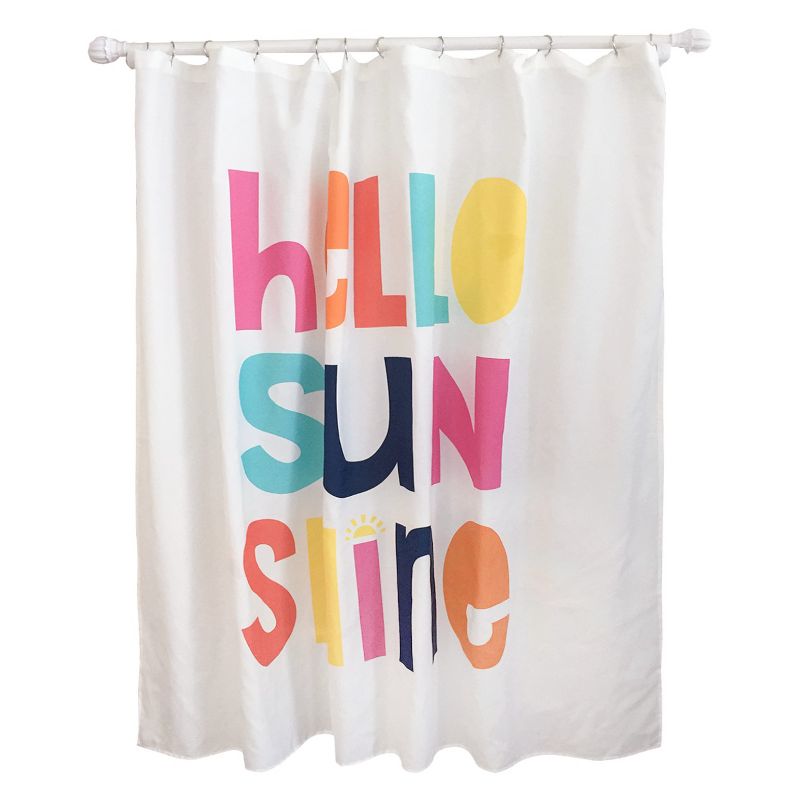 Hello Sunshine Shower Curtain White - Pillowfort&#8482;, 2 of 3