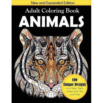 Animals Adult Coloring Book - by  Creative Coloring (Paperback)