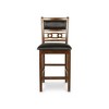 New Classic Furniture,Gia Brown Wood Counter Chair With Pu Seat (Set Of 4) - 2 of 4