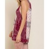 Women's Paisley Knit Tank Top - POL - 3 of 4