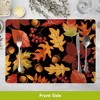 Briarwood Lane Fall Double Sided Placemat (4-pack) 17x11.25 Leaves and Birds For Fall Placemat - 4 of 4
