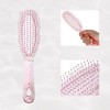 Unique Bargains Women's Bling Travel Wet Hair Brush Pink 1 Pc - 3 of 4