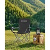 SONGMICS Set of 2 Folding Camping Chairs, Comfortable, Heavy Duty Structure, Max. Load Capacity 330 lb, Outdoor Chair with Cup Holder, Terrace - 2 of 4