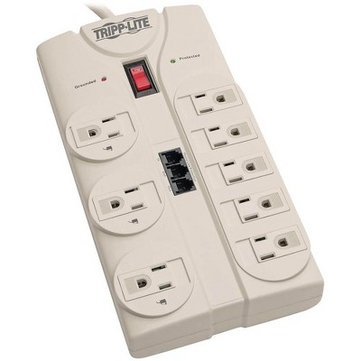 Tripp Lite Surge Protector Power Strip 120V 5-15R 8 Outlet RJ11 8' Cord 2160 Joule - 8 x NEMA 5-15R - 1800 VA - 2160 J - 120 V AC Input