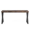 Lirago 55" Heavy Duty Computer Desk Simple Writing Table Industrial Style Desk with Z Shaped Metal Legs Spacious Sturdy Adjustable Foot Pads Brown - 4 of 4