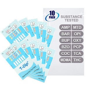 Mintegrity [10pk] 12 Panel Urine Drug Test Card for Home | High Sensitivity Substance Screening Home Detection Urine Dip Card | MT-WDOA-3124 - 1 of 4