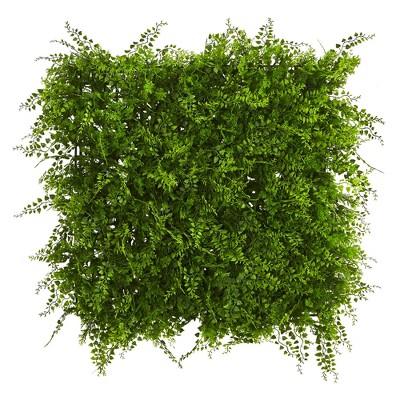 Photo 1 of 20 x 20 Lush Mediterranean Artificial Fern Wall Panel UV Resistant (Indoor/Outdoor)