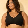 Women's Crochet Bralette Bikini Top - Shade & Shore™ Black - 3 of 3
