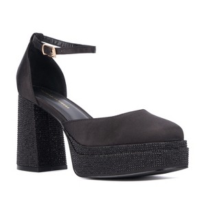 Fashion To Figure Women's Martine 2 Gemmed Platform - Wide Width - 1 of 4