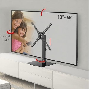 Barkan 13" - 65" Flat / Curved Monitor & TV Stand Mount, Swivel & Tilt - 1 of 4