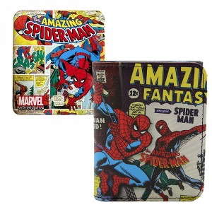 Adult Spider-Man Amazing Fantasy Trifold Wallet in Collectors Tin - 1 of 4